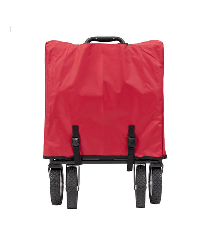Mac Sports Collapsible Folding Outdoor Utility Wagon, Black