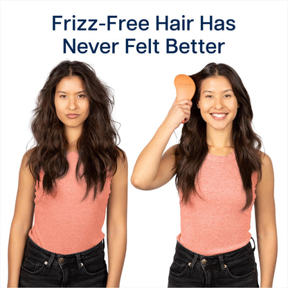 Crave Naturals Glide Thru Entwirrbürste für Erwachsene und Kinder. Entwirrbürste für natürliches, lockiges, glattes, nasses oder trockenes Haar. Haarbürsten für Frauen. Stylingbürste (Blau)
