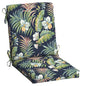 Arden 2-Pack Outdoor Patio Dining Chair Cushion, 20x44, Rain-Proof Seat Pad, Fade-Resistant Outdoor Cushion Black Cabana Stripe