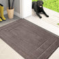 PURRUGS Dirt Trapping Door Mat 32" x 70", Non-Slip/Skid Machine Washable Entryway Rug, Dog Doormat, Super Absorbent Welcome Mat for Muddy Wet Shoes and Paws, Grayish Brown