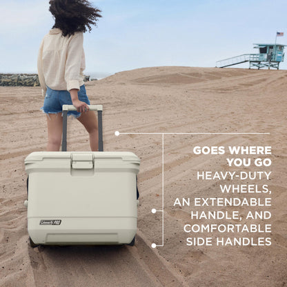 Coleman Pro Heavy-Duty 25qt Ultra-Light Premium Hard Cooler, Extra-Thick Insulation Keeps Ice up to 3 Days, 36-Can Capacity