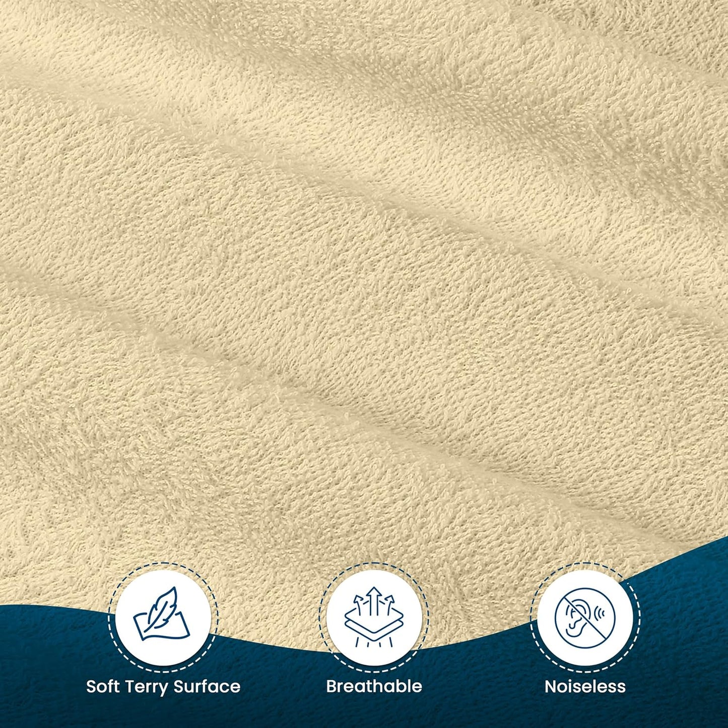 Utopia Bedding Wasserdichter Matratzenschoner für Doppelbetten/Full Size, Premium Frottee Matratzenbezug 200 g/m², Atmungsaktiv, Spannbetttuch-Stil mit dehnbaren Taschen (Weiß)