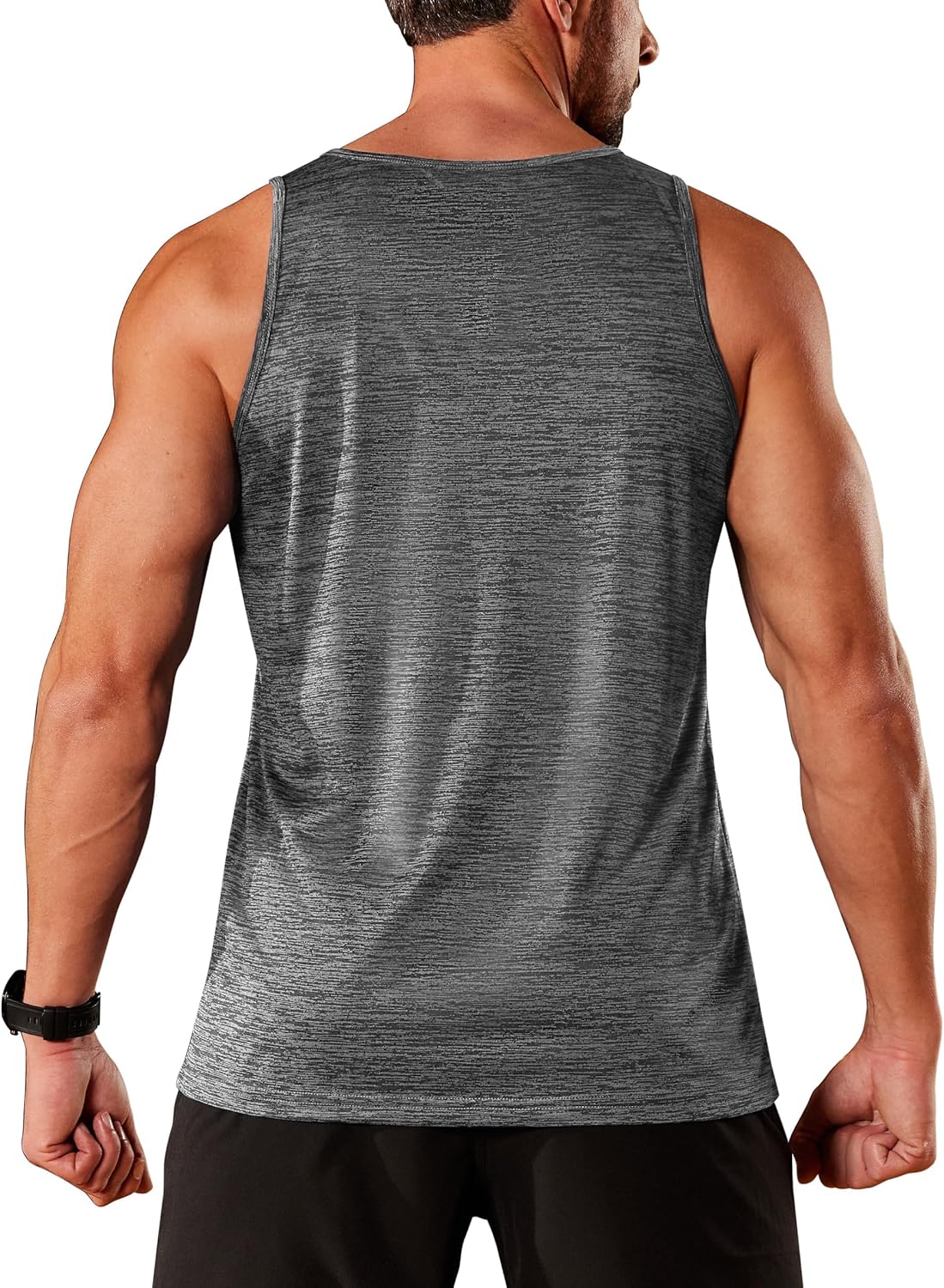 TACVASEN Herren Tanktops Schnelltrocknend Ärmelloses Workout Muskelshirt Sport Bodybuilding Fitness Performance T-Shirts