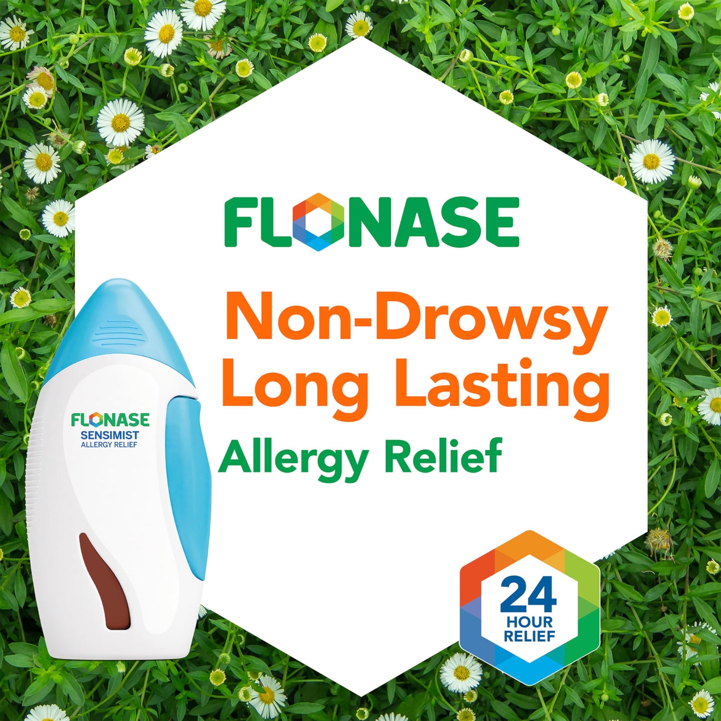 Flonase Sensimist Allergy Relief Nasal Spray for Non-Drowsy,24-Hour Multi-Symptom Allergy Relief – 120 Sprays,(Pack of 2)