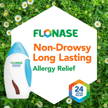 Flonase Sensimist Allergy Relief Nasal Spray for Non-Drowsy,24-Hour Multi-Symptom Allergy Relief – 120 Sprays,(Pack of 2)