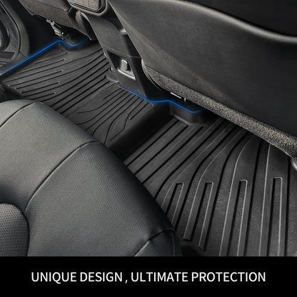 OEDRO Floor Mats Fit for Toyota Camry 2011-2007, Custom Fit Front & 2nd Row Floor Liner Set, TPE All Weather Protection Camry Car Mats, Black