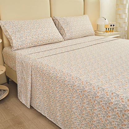 Viviland Floral Queen Sheet Set: Soft, Breathable, and Stylish Bedding