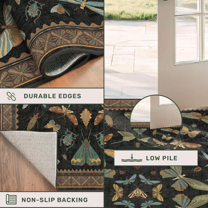 Hazo Haus Living Room Rug Black Boho 6x9 Review