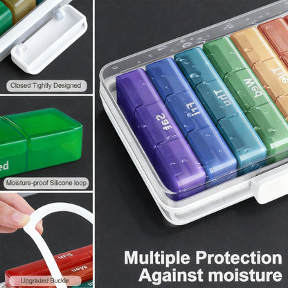 funest 4- Tier Medicine Storage Box Organizer Portable First Aid kit Box Sewing, Art, Craft with Handle, Multipurpose Medical Supply Organizer with Removable Tray