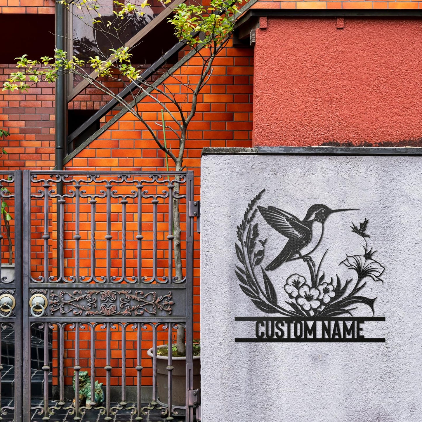 Personalisiertes Hirsch Metallschild für die Hütte | Individuelles Metallschild | Personalisierte Campingschilder | Hirschjäger-Geschenk | Individuelle Metallschilder für draußen | Individuelles Familiennamenschild | Hüttendekoration | Veranda-Schild