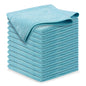 USANOOKS Microfiber Cleaning Cloth Grey - 12 Pcs (12.5"x12.5") - High Performance - 1200 Washes, Ultra Absorbent Microfiber Towel Weave Grime & Liquid for Streak-Free Mirror Shine - Car Washing Cloth