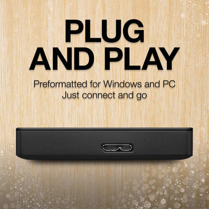 Seagate Portable 2 TB Externe Festplatte HDD – USB 3.0 für PC, Mac, PlayStation & Xbox – 1 Jahr Rescue Service (STGX2000400)