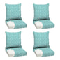 Arden Outdoor Foam Deep Seat Cushions Set, 24x24, Premium High-Density Foam, Never Flattens, Weather-Proof for Patio Chair Sofa Couch, Blue Shibori Stripe