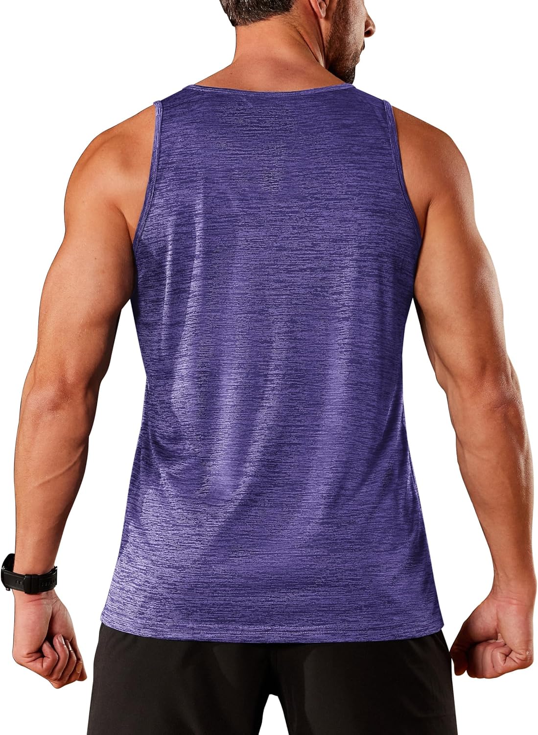 TACVASEN Herren Tanktops Schnelltrocknend Ärmelloses Workout Muskelshirt Sport Bodybuilding Fitness Performance T-Shirts