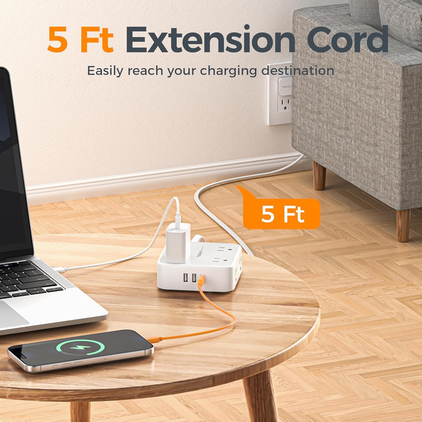 TESSAN Surge Protector Power Strip: A Game-Changer for Your Workspace