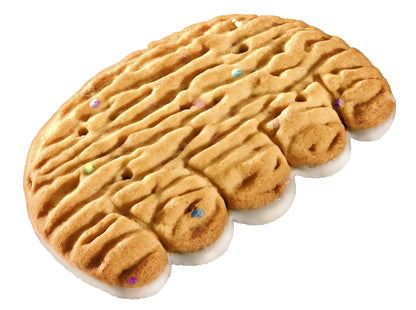 Bear Paws Crunchy Vanilla Sprinkle – Erdnussfreie Knusprige und Leckere Kekse zum Öffnen und Teilen zu Hause ohne künstliche Farb- oder Geschmacksstoffe 240g Familienpackung