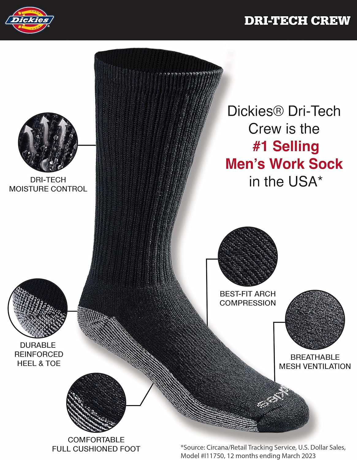 Dickies Men's Dri-tech Socks: Unbeatable Comfort and Performance