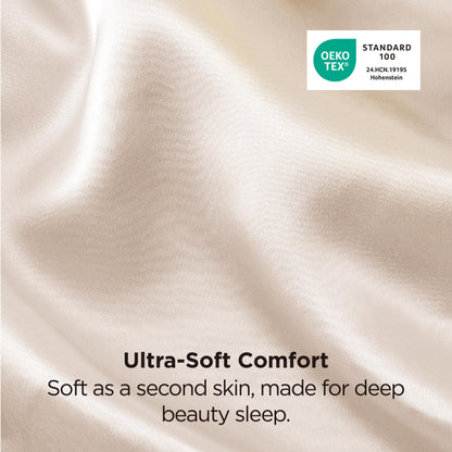 Bedsure Satin Pillow Case Queen Size 2 Pack, Similar to Silk Pillow Cases, Silky Pillowcase Covers for Hair and Skin with Envelope Closure, Gifts for Women Men, Grey, 20x30 Inches