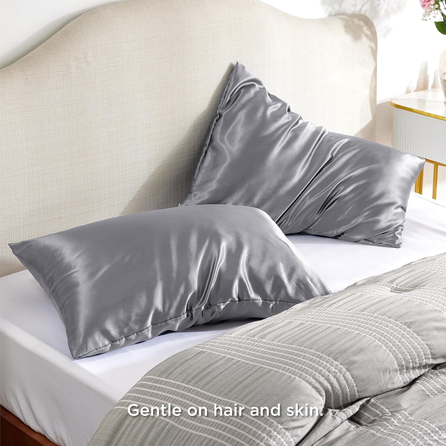 Bedsure Satin Pillow Case Queen Size 2 Pack Review