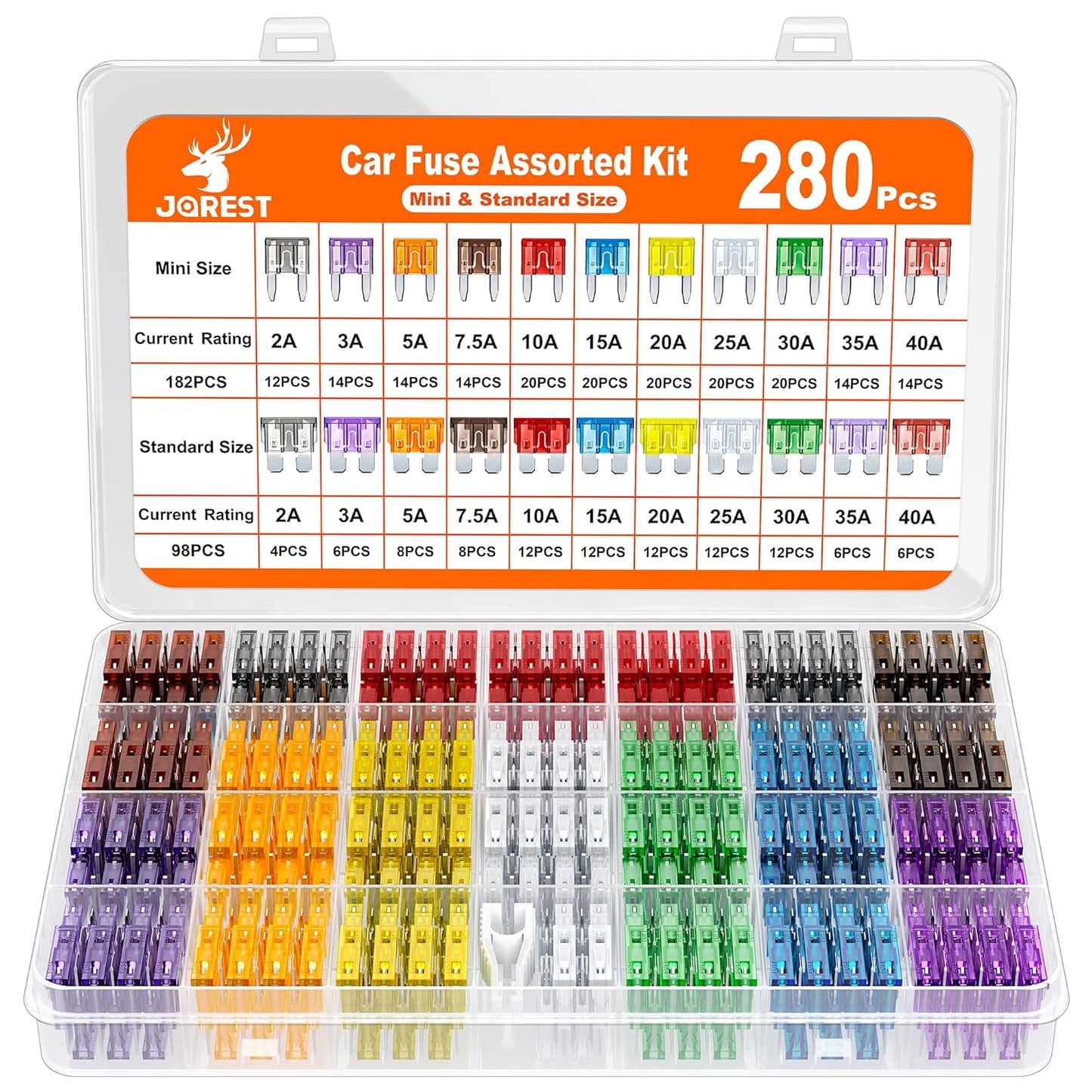 280Pcs Mini & Standard