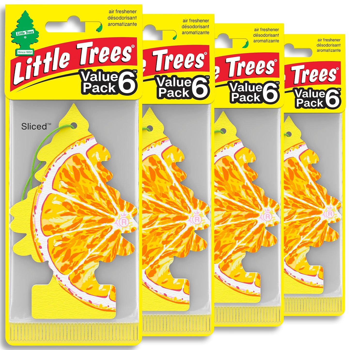 LITTLE TREES Car Air Freshener | Hanging Tree Provides Long Lasting Scent for Auto and Home | Black Ice, 24 Air Fresheners