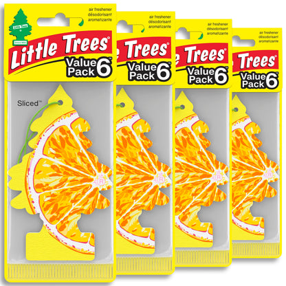 LITTLE TREES Car Air Freshener | Hanging Tree Provides Long Lasting Scent for Auto and Home | Black Ice, 24 Air Fresheners