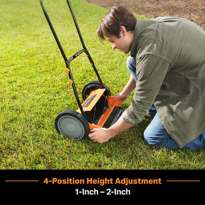 LawnMaster LMRM1602 Push Reel Lawn Mower 16-Inch 5-Blade