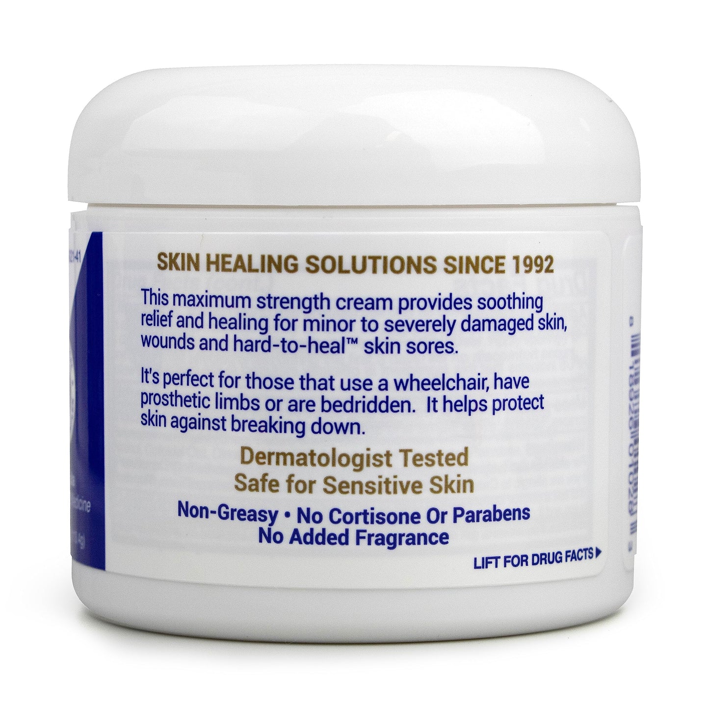 TriDerma MD Pressure Sore Relief Healing Cream for Bed Sores, Pressure Sores, Wound Healing, Chafed Skin and Hard-to-Heal Skin Sores with Calendula and AP4 Aloe Vera Gel, 4 oz Tube