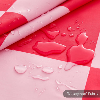 Ohocut Checkered Shower Curtain - A Sweet Retro Touch for Your Bathroom