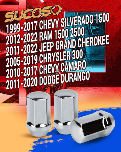 M14x1.5 Lug Nuts Fit Cadillac CTS Chevy Camaro Dodge Charger Challenger Charger Tesla, 20PCS OEM/Stock Style Black 14mmx1.5 Wheel Lug Nuts 7/8" Hex Replace 6509873AA 611-331 6509-873AA 5Lug Rim Sedan