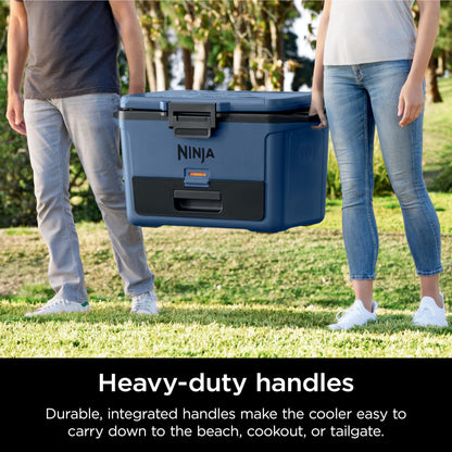 Ninja FrostVault 50qt Hard Cooler with Dry Zone | Integrated Fridge-Temp Dry Storage Drawer | Premium Heavy-Duty Insulated Cooler | Keeps Ice Cold for Days | Spanish Moss | FB151GN1