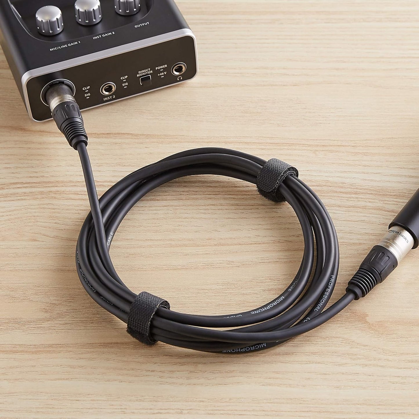 Amazon Basics XLR-Mikrofonkabel für Tonstudio-Lautsprecher, PA-System, Vollkupferleiter, 3 m, Schwarz