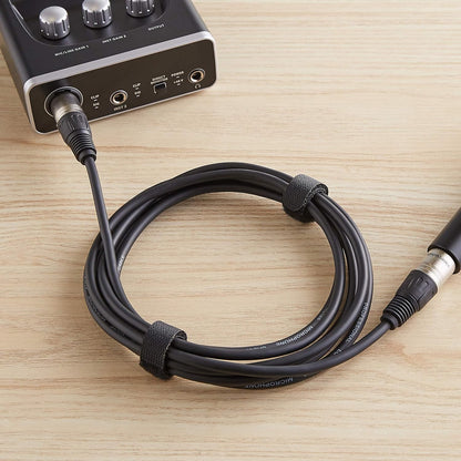 Amazon Basics XLR-Mikrofonkabel für Tonstudio-Lautsprecher, PA-System, Vollkupferleiter, 3 m, Schwarz