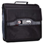 Med Manager Medicine Organizer and Portable Medical Binder, Holds (15) Pill Bottles - (11) Standard Size and (4) Large Bottles, Includes Removable 5-Tab File Folder, Black, 14 x 14 x 4 inches