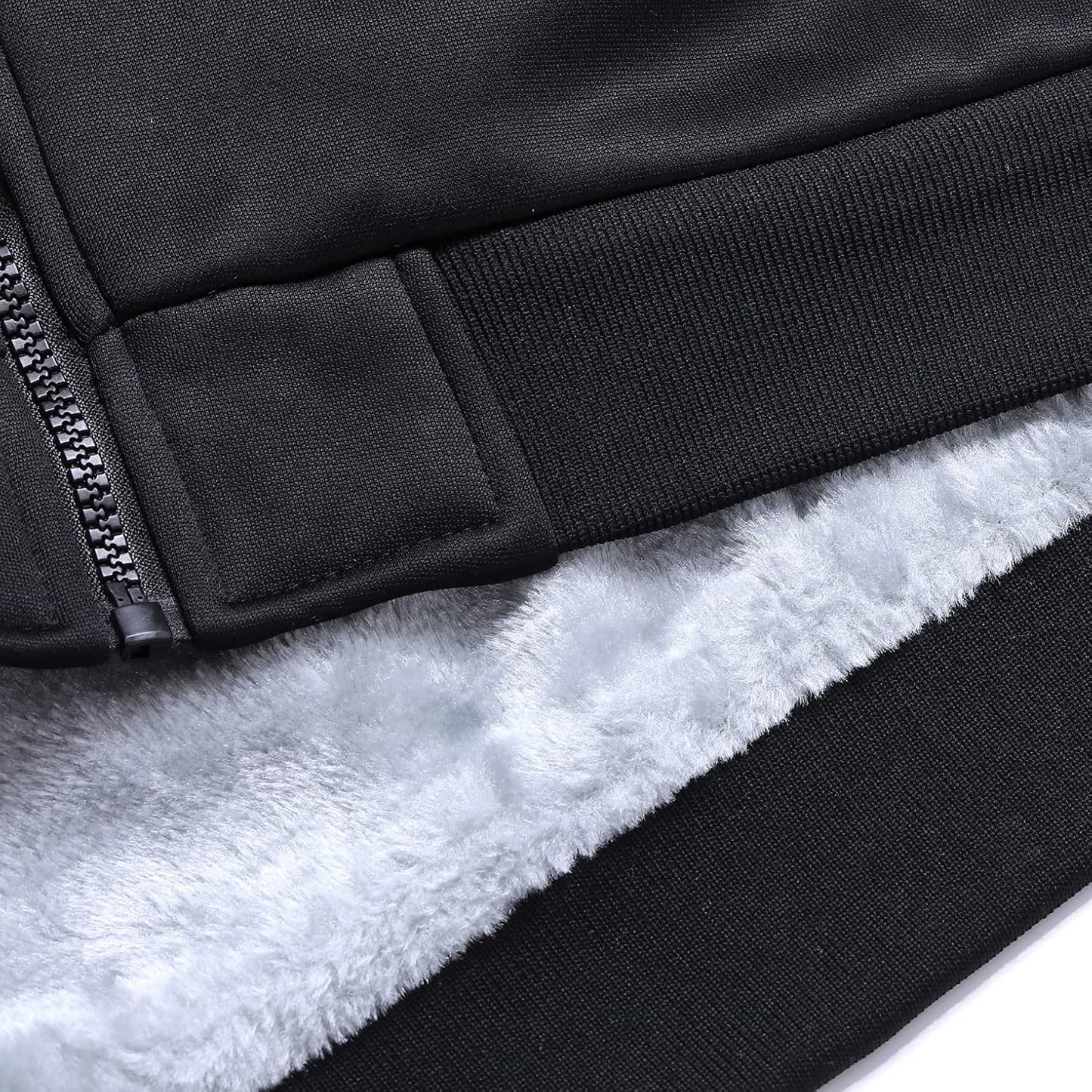 Herren-Hoodie, schweres Fleece-Futter, verdickt, warm, mit Kängurutasche für Outdoor und Freizeit