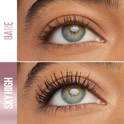 Maybelline New York Lash Sensational Sky High Washable Wimperntusche, Volumen, Länge, Definition, Schwung, Verdichtung, aufbaubare Formel, Very Black, 7.2 ml