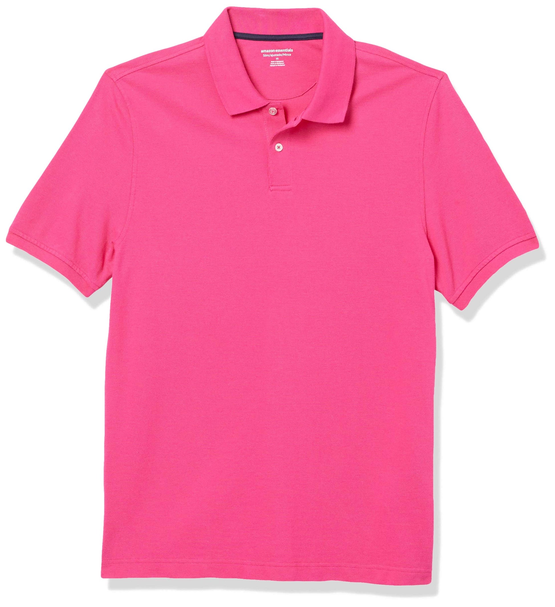 Amazon Essentials Mens Slim-Fit Cotton Pique Polo Shirt