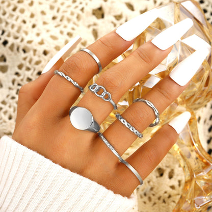 FAXHION 24-60 Pcs Gold Stackable Rings for Women, Knuckle Rings Chunky Gold Ring Set Dainty Stacking Cute Rings, Multiple Sizes Cute Jewelry Set Gift