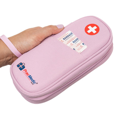 PracMedic Bags Epipen Carry Case– Insulated Epi Pens Carrying Case for Epipens, Auvi-Q, Inhaler, Allergy Medication & Diabetes Supply– Durable Emergency Medical Pouch for Travel (Red)