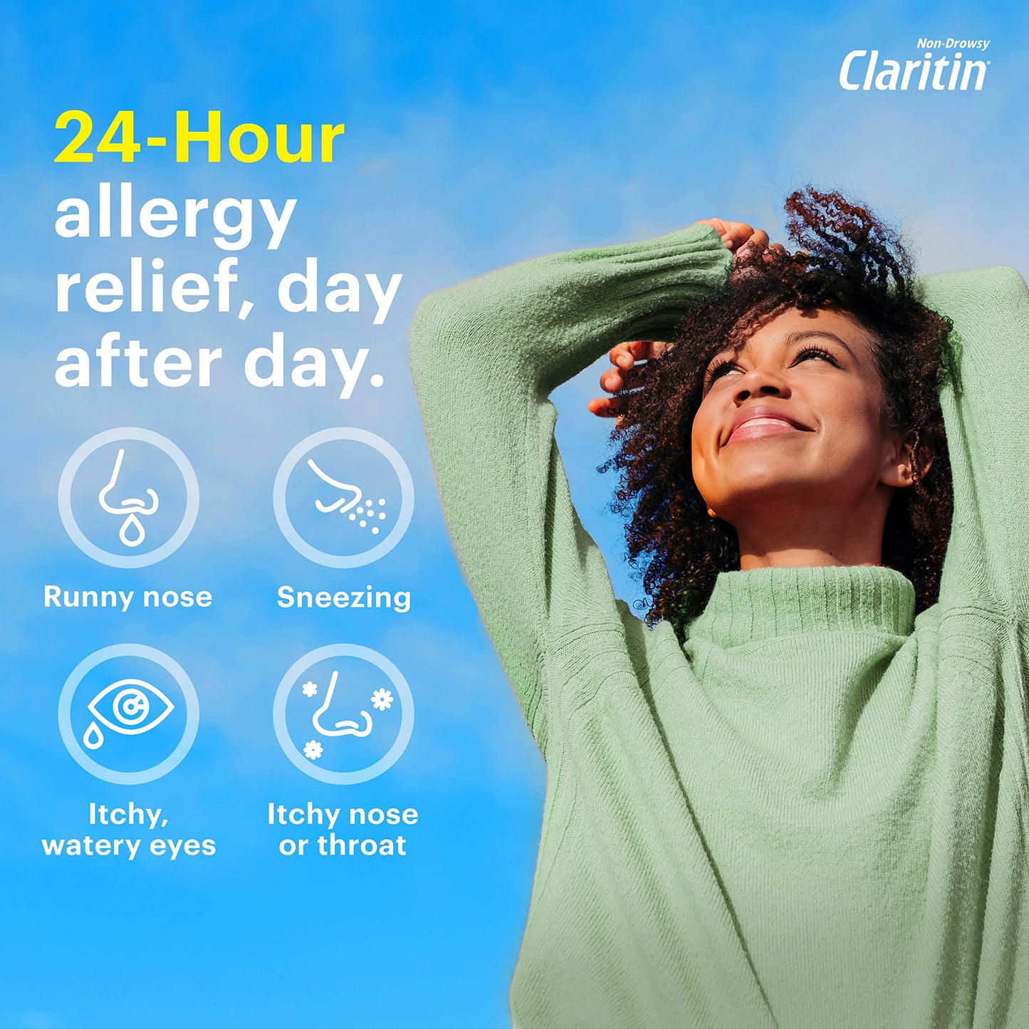 Claritin RediTabs 24 Hour Allergy Medicine, Non-Drowsy Prescription Strength Allergy Relief, Loratadine Antihistamine Tablets, 30 Count (Pack of 2)