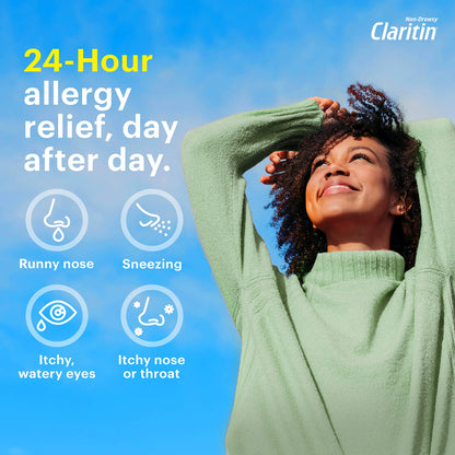 Claritin RediTabs 24 Hour Allergy Medicine, Non-Drowsy Prescription Strength Allergy Relief, Loratadine Antihistamine Tablets, 30 Count (Pack of 2)
