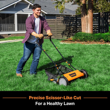 LawnMaster LMRM1602 Push Reel Lawn Mower 16-Inch 5-Blade