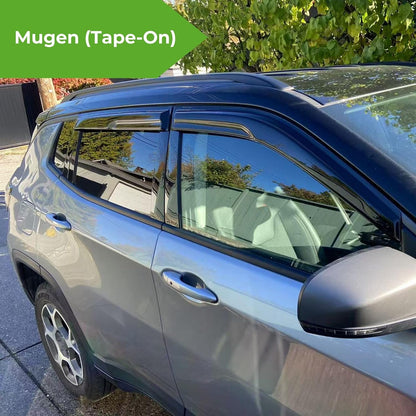 IG Seitenwindabweiser passend für 2012-2018 Ford Focus, Out-Channel Regenabweiser Lüftung Windabweiser 4-teilig, Autozubehör für 12-18 Focus