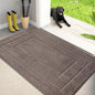 PURRUGS Dirt Trapping Door Mat 32" x 70", Non-Slip/Skid Machine Washable Entryway Rug, Dog Doormat, Super Absorbent Welcome Mat for Muddy Wet Shoes and Paws, Grayish Brown