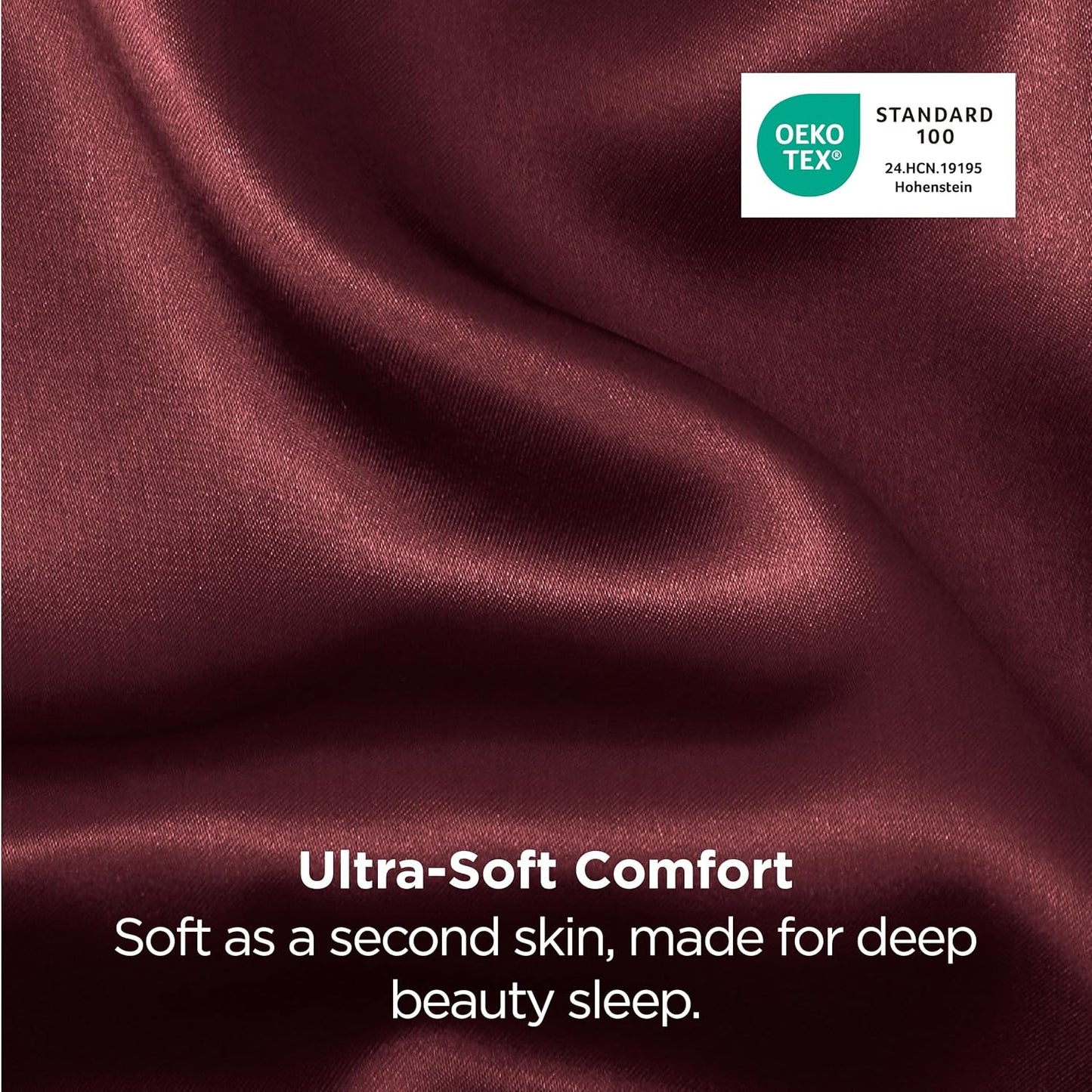 Bedsure Satin-Kissenbezug, Queen-Size, 2er-Pack, Seidenkissenbezügen ähnlich, seidige Kissenhüllen mit Hotelverschluss, Raumdeko, Valentinsgeschenke für Frauen und Männer, Grau, 50x75 cm