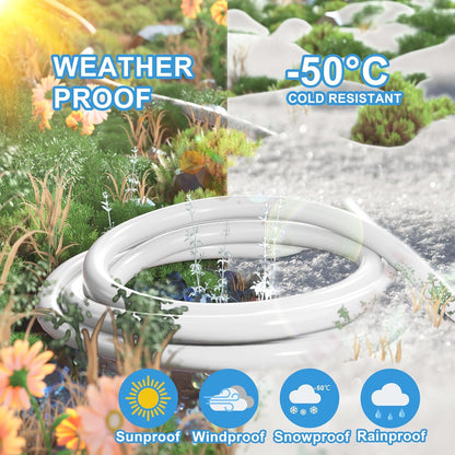 HUANCHAIN Indoor Outdoor Black Extension Cord 25 ft Waterproof, 16/3 Gauge Flexible Cold-Resistant Appliance Cable Outside, 13A 1625W 16AWG SJTW, 3 Prong Electric Cord, ETL