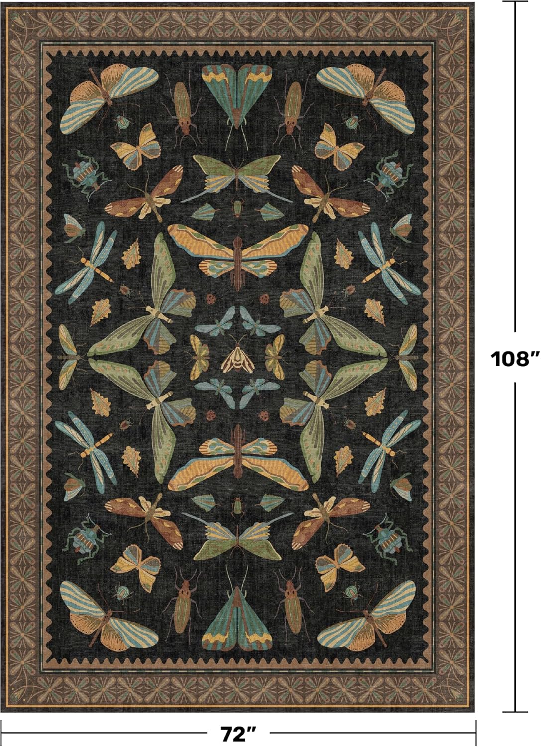 Hazo Haus Living Room Rug Black Boho 6x9 Review