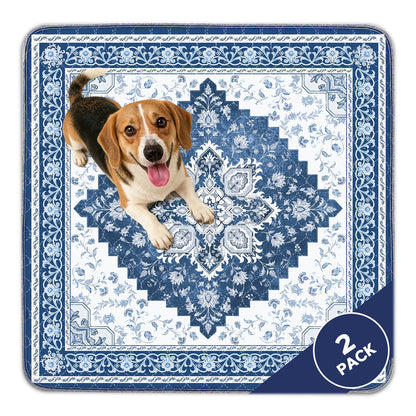 INVENHO Washable Pee Pads for Dogs 72"x72" Reusable Dog Pads Extra Large Upgrade Non-Slip Dog Pee Pads Heavy Absorbency Puppy Pee Pads Quick Dry Whelping Pads/Waterproof Puppy Training Pad