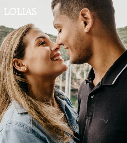 LOLIAS Hypoallergenic Flat Back Earrings for Women-Surgical Steel Earrings for Sensitive Ears 20G Stainless Steel Earring Stacks Small Flatback Stud Hoop Cartilage Earring
