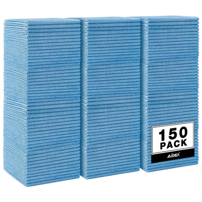 AIDEA Microfiber Cleaning Cloths-50PK, Microfiber Towels for Cars, Premium All-Purpose Car Cloth, Dusting Cleaning Rags, Absorbent Towels for SUVs, House, Kitchen, Window, Gift-12×12"